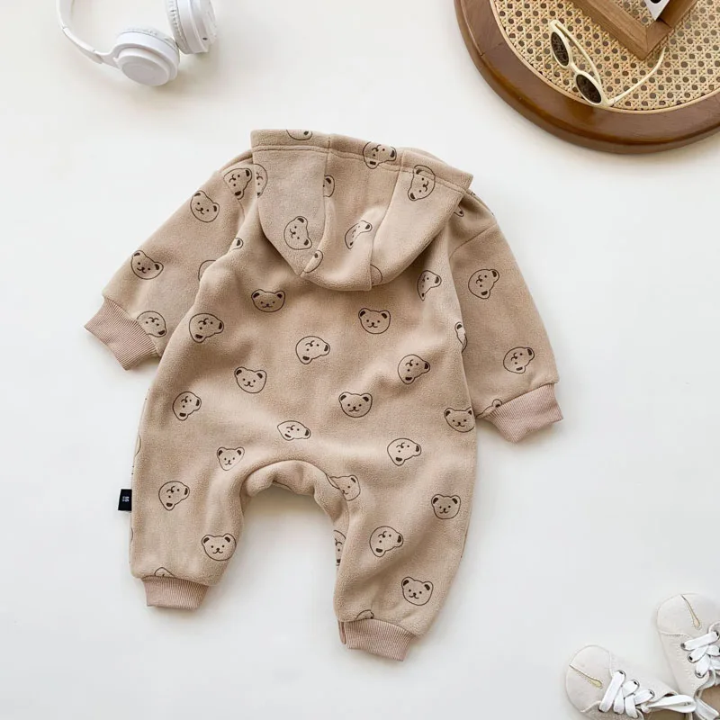 IYEAL سوبر لطيف ملابس الطفل الخريف والشتاء في الهواء الطلق الطفل الصوف مقنعين سترة طفل الخريف الصوف بذلة دافئة