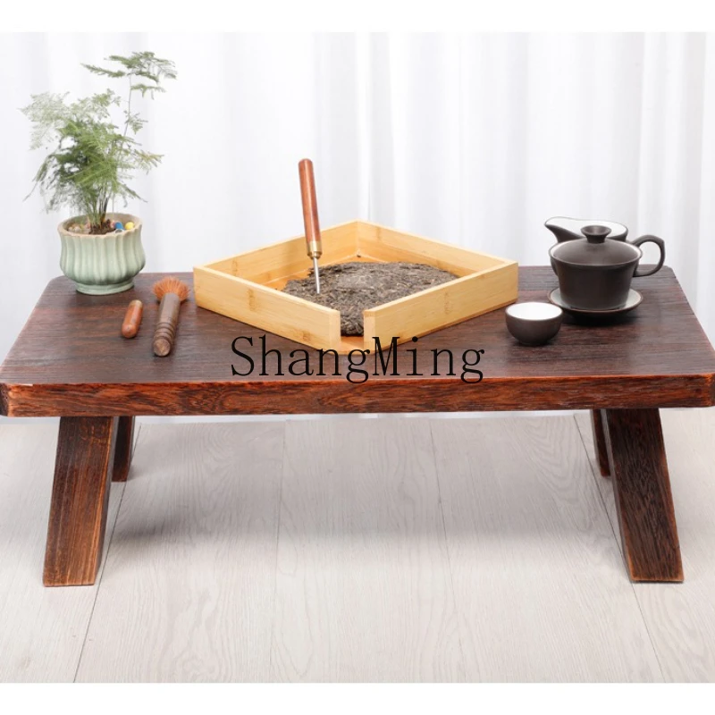 FG good-looking  household new table foldable bay window table small coffee table, window sill solid wood low table