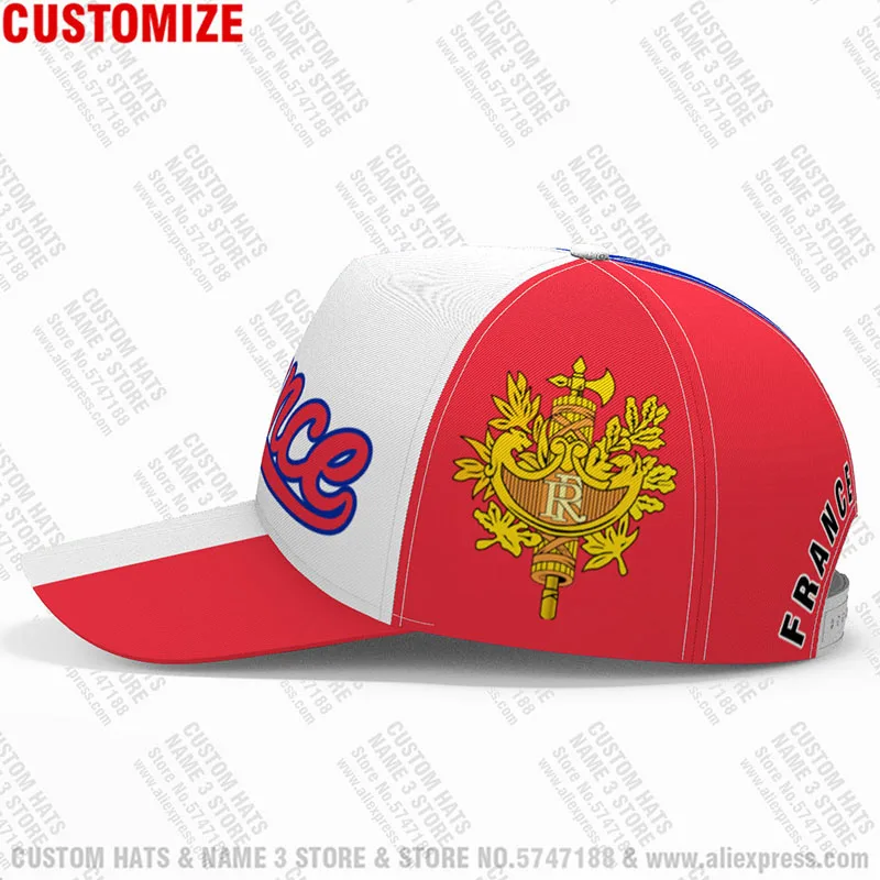 France Baseball Caps Free 3d Custom Made Name Team Logo Fr Hats Fra Country Travel Fishing Marianne Nation French Flags Headgear