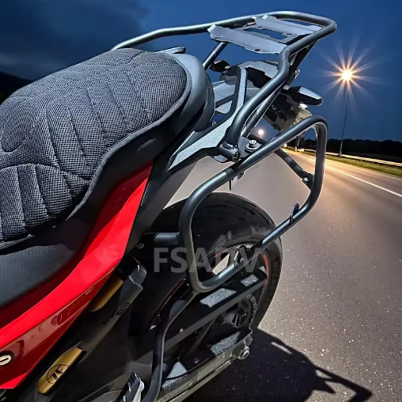 Stainless Steel Pannier Top Case Bracket Toolbox Support Saddlebag Holder For BMW F900XR F 900XR F900 XR 2019-2025 Luggage Rack