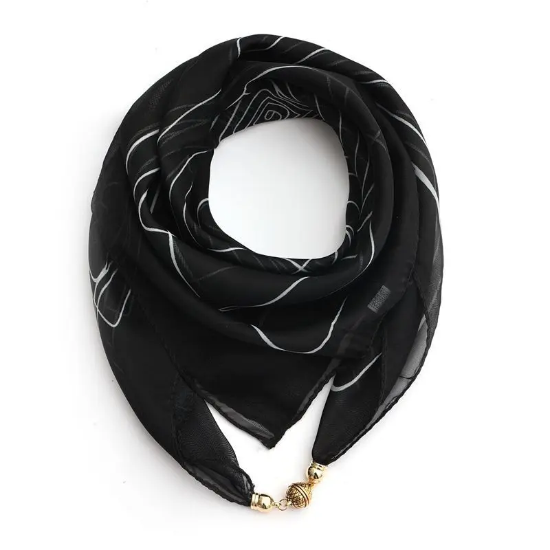 2024 NEW Fashion Magnetic Buckle Scarf headband for women\'s neck protection