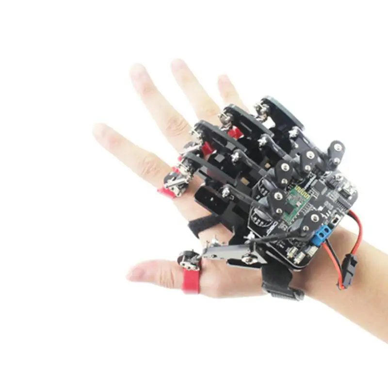 Open Source Somatosensory Control of Exoskeleton Wearable Mechanical Glove for Robotics Kits