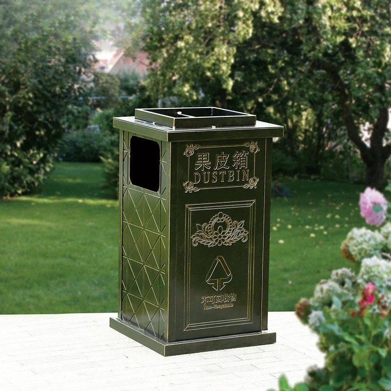 Outdoor trash can, fruit leather box, villa courtyard scenic spot, public place, swimming pool, beach, waterproof and sun
