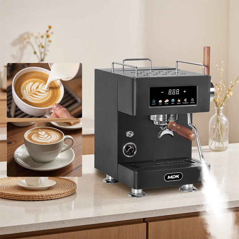 -For MC-20   RV Hotel Use Espresso Coffee Machine 12 Bars Stainless Steel Housing Semi-Automatic Programmable 20 Cups*