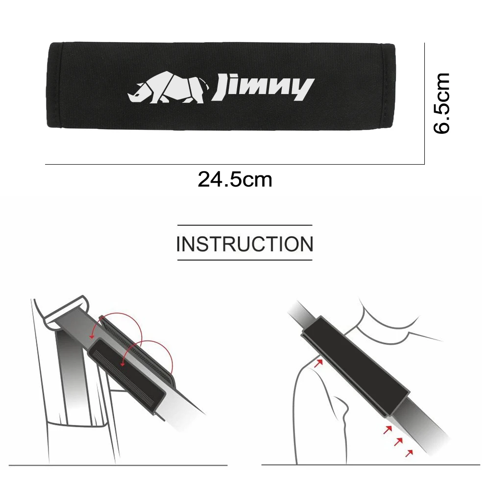 For Suzuki Jimny jb64 jb74 jb43 jb53 jb32 Accessories Car Seat Belt Cover Safety Belt Harness Auto Interior Cushion Shoulder Pad