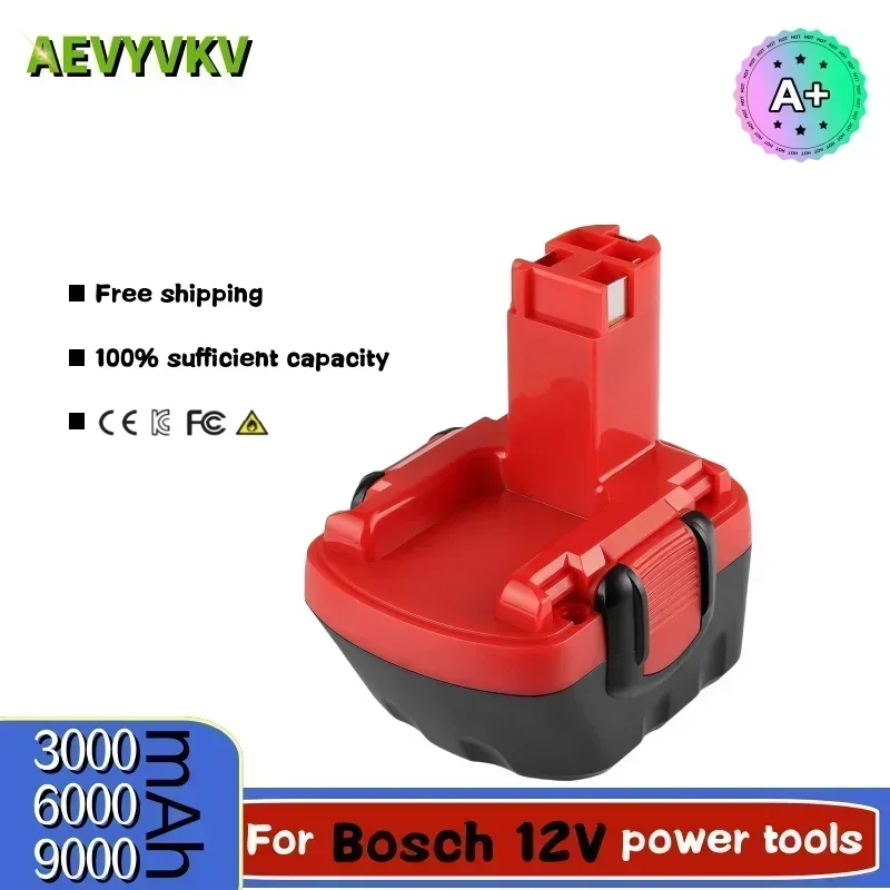 

12V 6000mAh Ni-MH Battery for Bosch 12V Drill GSR 12 VE-2,GSB 12 VE-2,PSB 12 VE-2, BAT043 BAT045 BTA120 26073 35430