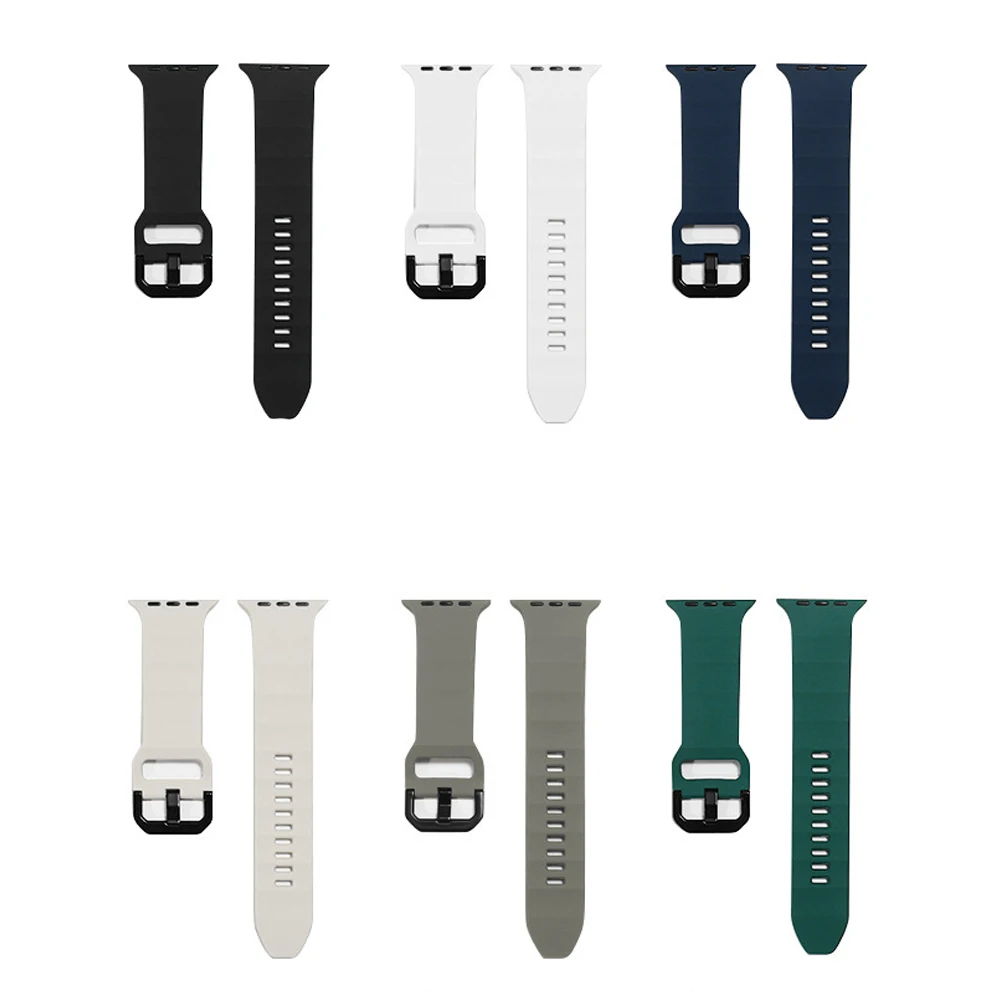 الفرقة ل أبل ساعة الترا 49 مللي متر 46 مللي متر 40 مللي متر كوريا الرياضة سيليكون حزام ل Iwatch 10 11 SE3 42 مللي متر 45 44 مللي متر 38 مللي متر سوار الساعة الذكية