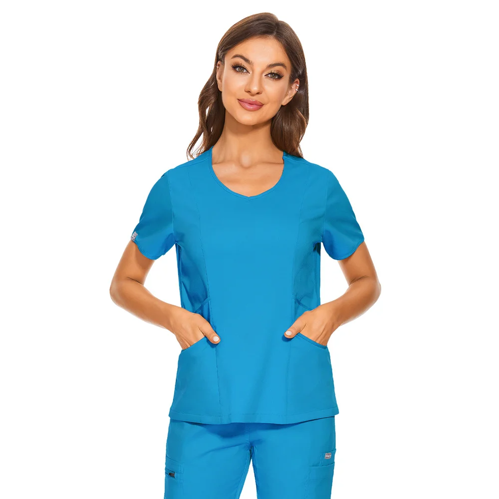 Uniforme surdimensionné unisexe chemises de gommage femmes joggeurs hauts hôpitaux médecin infirmière uniforme Blouse de laboratoire vêtements de travail chirurgicaux nouveau