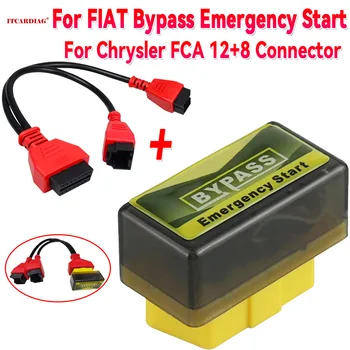 สําหรับ FIAT Bypass ปลั๊กเริ่มต้นฉุกเฉิน Start Immo Off ซ่อมรถยนต์ OBD2 ByPass สําหรับ Chrysler 12 + 8 SGW สําหรับ FCA Anti-theft ยกเลิก