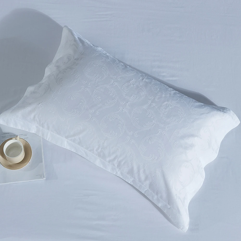 

1pc Cotton Pillowcase 55x85 Home Hotel Bedding Dust Proof Decorative Pillow Cover Simple Elegant Bedroom Living Room