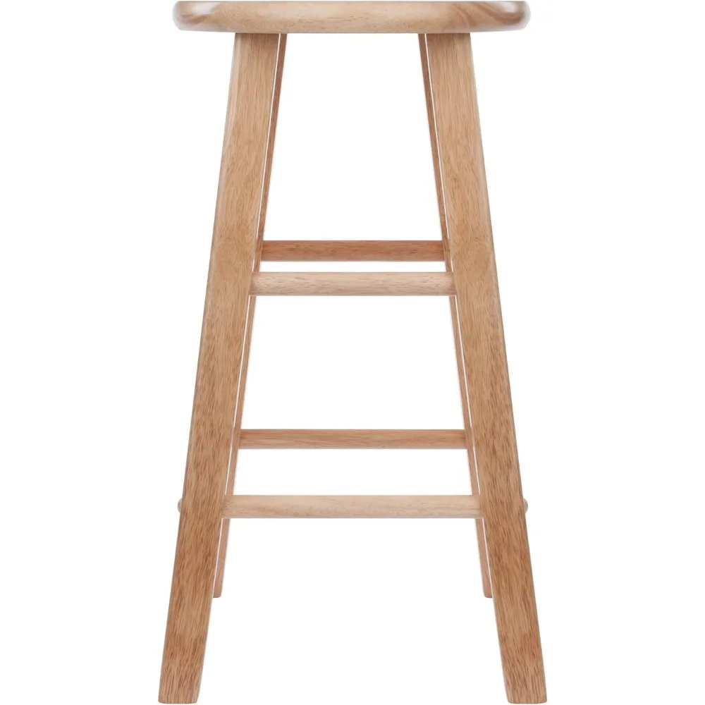 عداد عناصر الخشب الطبيعي ، 24 مجموعة ، 2 من Stools