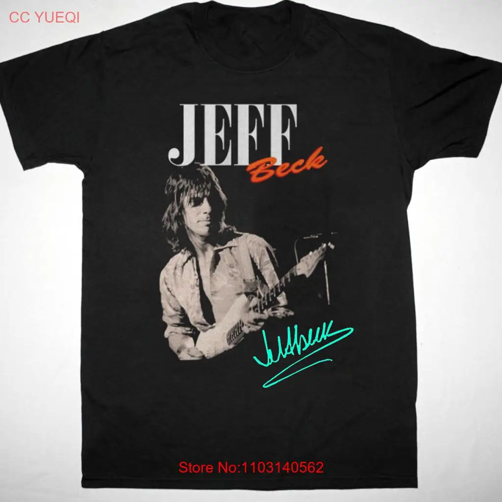 New Jeff Beck Signature Cotton T Shirt Men Women All Size S to 5XL