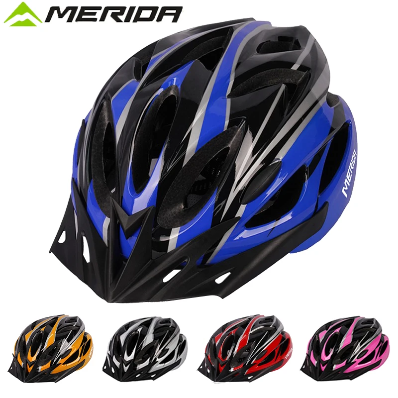 Professional grade lightweight cycling helmet, men's and women's adjustable mountain bike helmet integrated molding merida