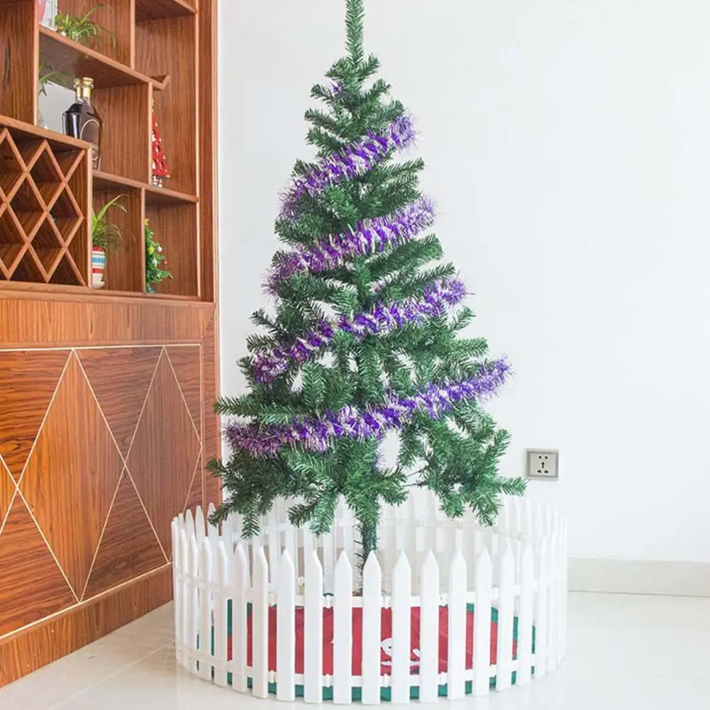 5/10/25 Pcs 30*10cm Christmas Fence White Picket Fence For Xmas Tree Easy Assembly Christmas Fence For Holiday Indoor Decoration