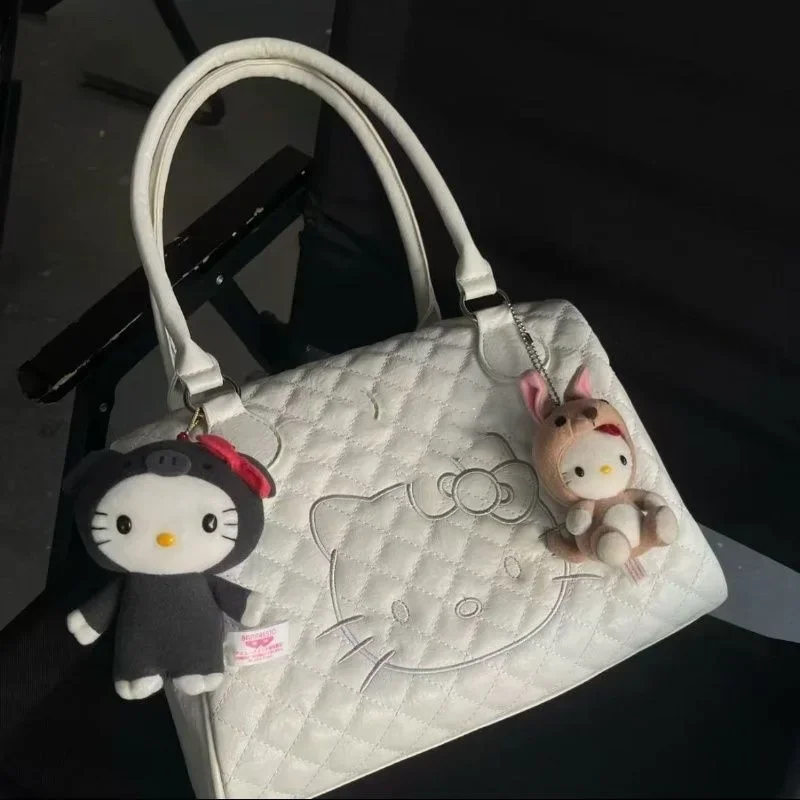 

Сумка-тоут Hellokittys через плечо, милый подарок для девочки, сумка на одно плечо, большая вместительная сумка для путешествий, сумки для женщин