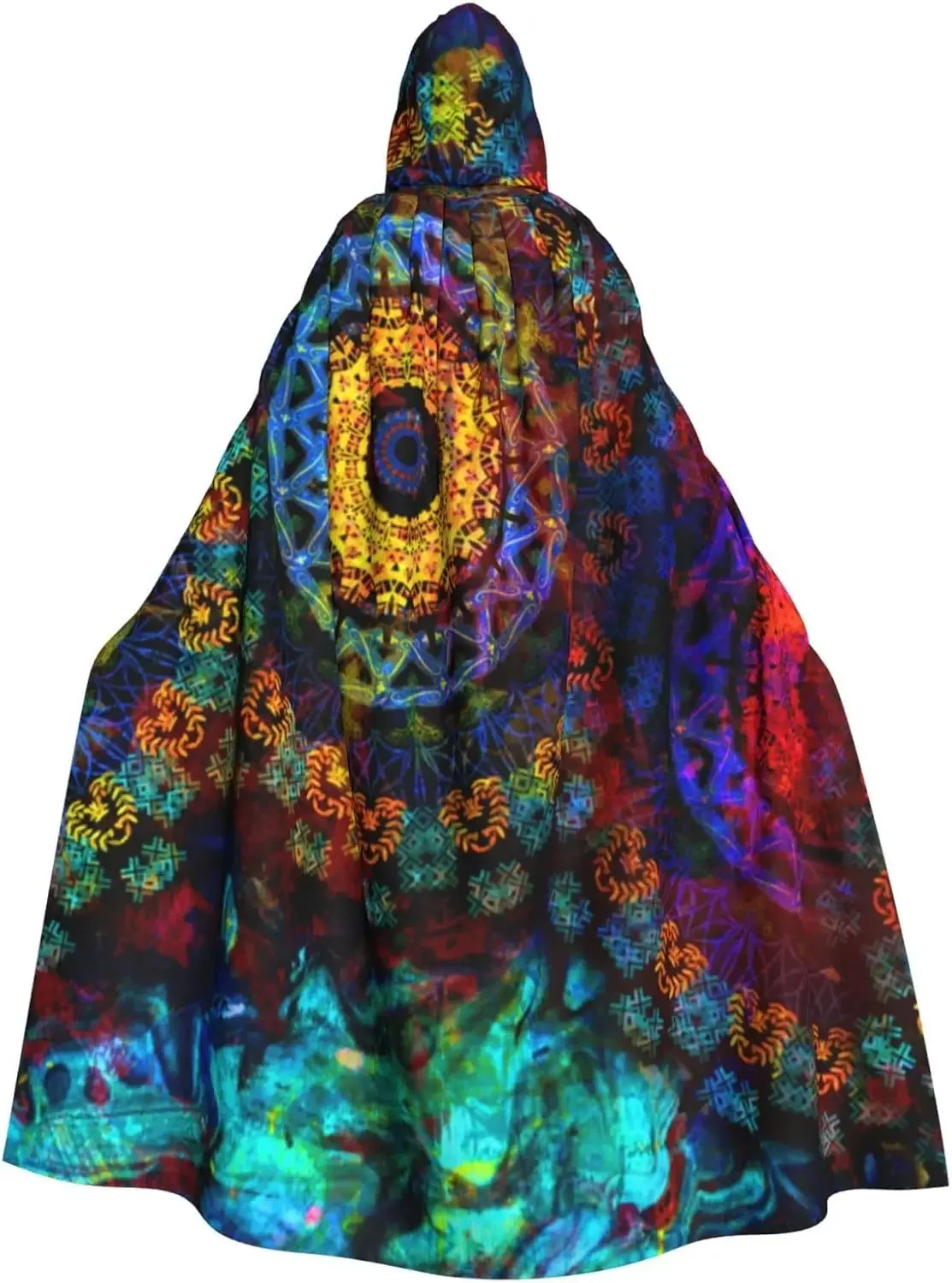

Graffiti Pattern HD Printed Hooded Cape Witch Medieval Costume Cosplay Halloween Vampire Cloak Fashion Unisex Clothing