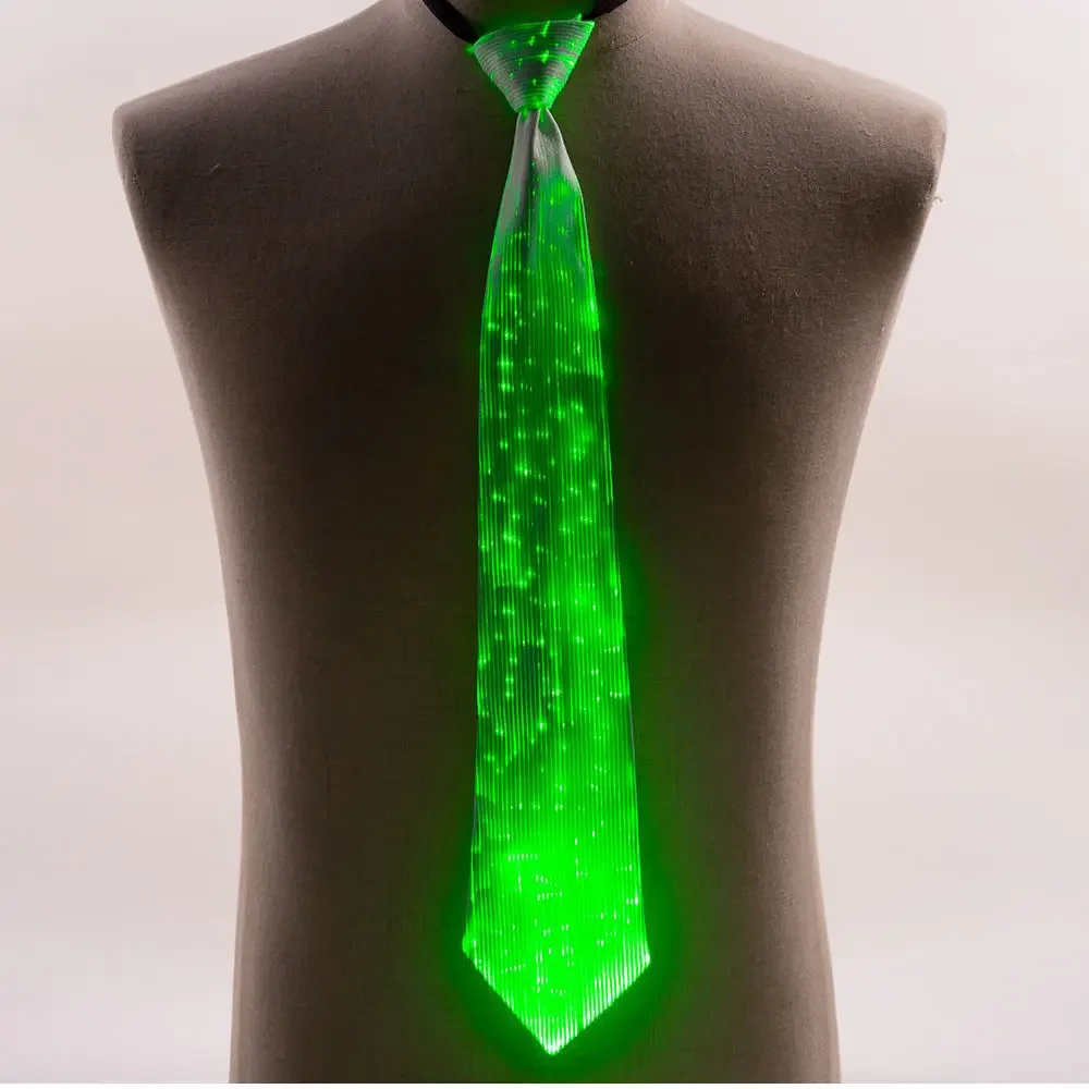 Colorful LED Fashion Creative Luminous Necktie Annual Conference Necktie Latest Manager