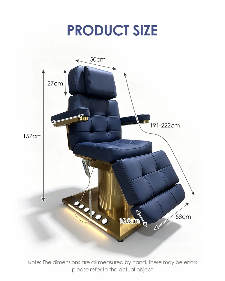 High Quality Luxury Professional Facial Headspa Adjustable Automatic Electric Lift Thermal Massage Table Bed With Hole image 5