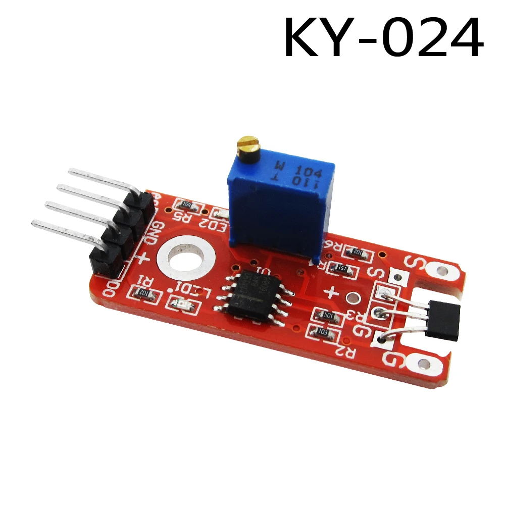 Smart Electronics 1pcs 4pin KY-024 Linear Magnetic Hall Switches Speed Counting Sensor Module