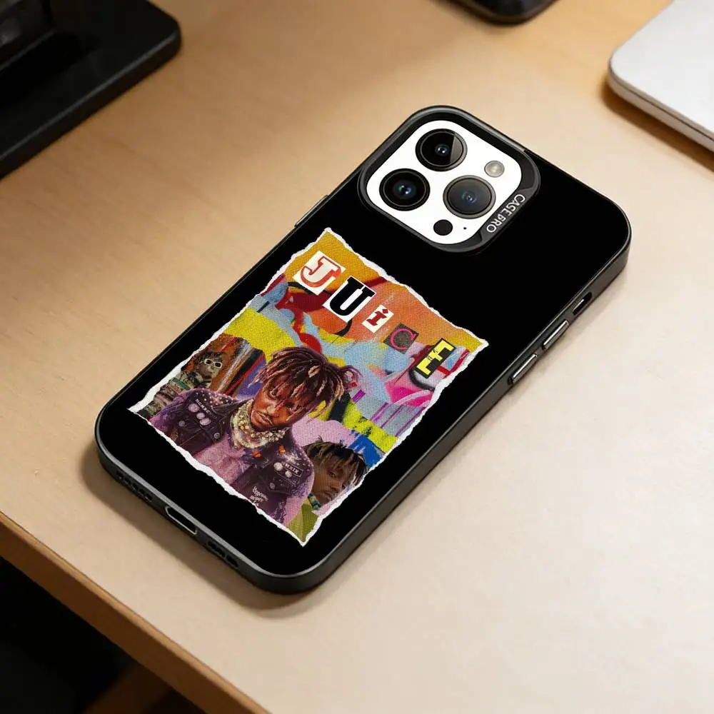 Emo Rap Juice WRLD 999  Phone Case For iPhone 17,16,15,14,13,12,11 Plus,Pro Max,XS,Colorful Silver Black Cover - view 2