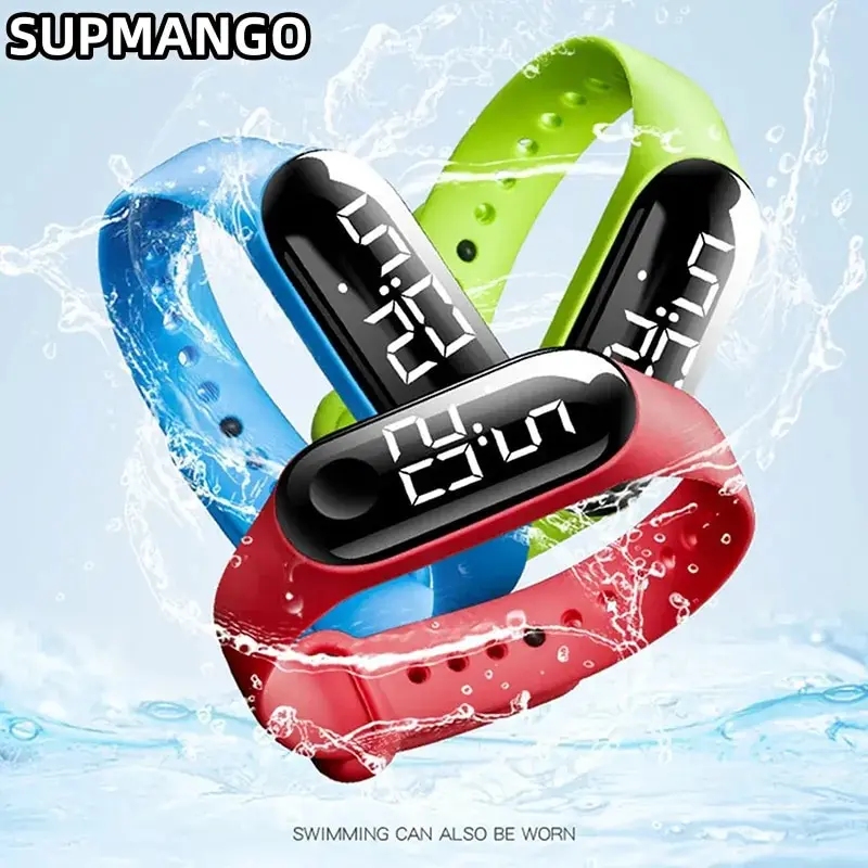 M9 Waterproof Children Watches Women Sport Wristband Bracelet Touch LED Digital Girls Watch Boys