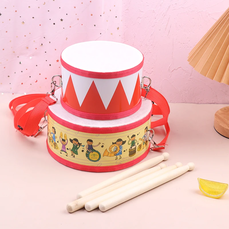 Drum Wood Kids Early Educational Musical Instrument For Children Baby Toys Beat Instrument Hand Drum Toys