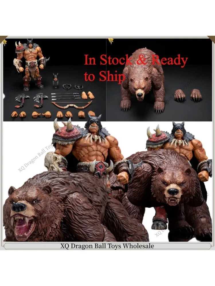 Vorverkauf Original Hero Toys 1/10 Tribe Hunter Orc Hunter Pet Battle Bear Actionfigur Sammlerstück