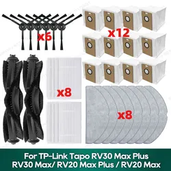 Compatible con tp-link Tapo RV30 Max Plus/ RV30 Max/ RV20 Max Plus / RV20 Max, accesorios, filtro Hepa, fregona, piezas de Cepillo Lateral
