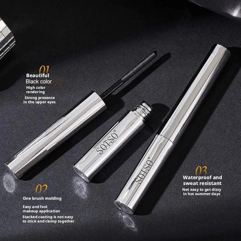 Rímel preto de secagem rápida, 25g, de longa duração, não mancha, primer para cílios, à prova de suor, à prova d'água, rímel feminino 2025