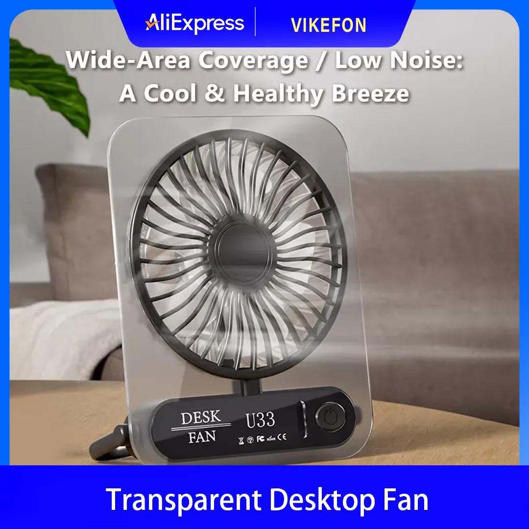 

Desk Fan Portable Mini Fan Foldable Table Fan USB Rechargerable Wall Fan 180° Tilt Folding Ultra Quiet Table Fan For Office Home