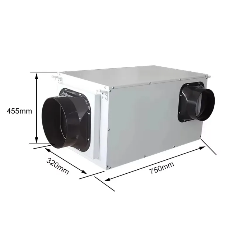 New electric plate heat exchanger for fresh air exchange system with ventilation plate