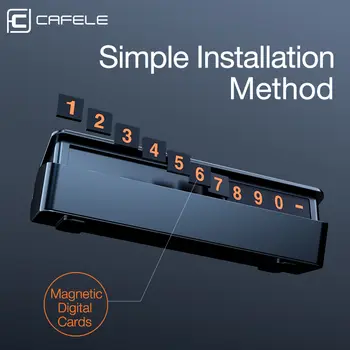 CAFELE 停車場電話號碼牌 臨時停車牌照 磁性電話號碼卡 隱藏式停車協助 8 最佳銷售 停車電話號碼 - №2