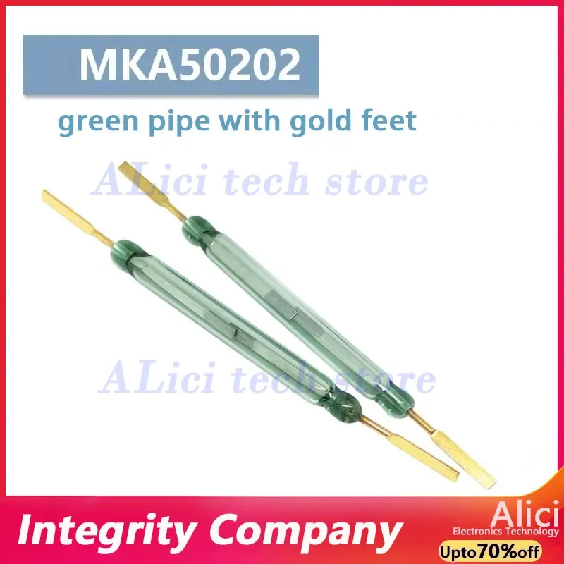 5PCS/Lot MKA50202 Reed 5*50MM Normally Open High Power High Current 5A 250W 250V Sensor Magnetic Control