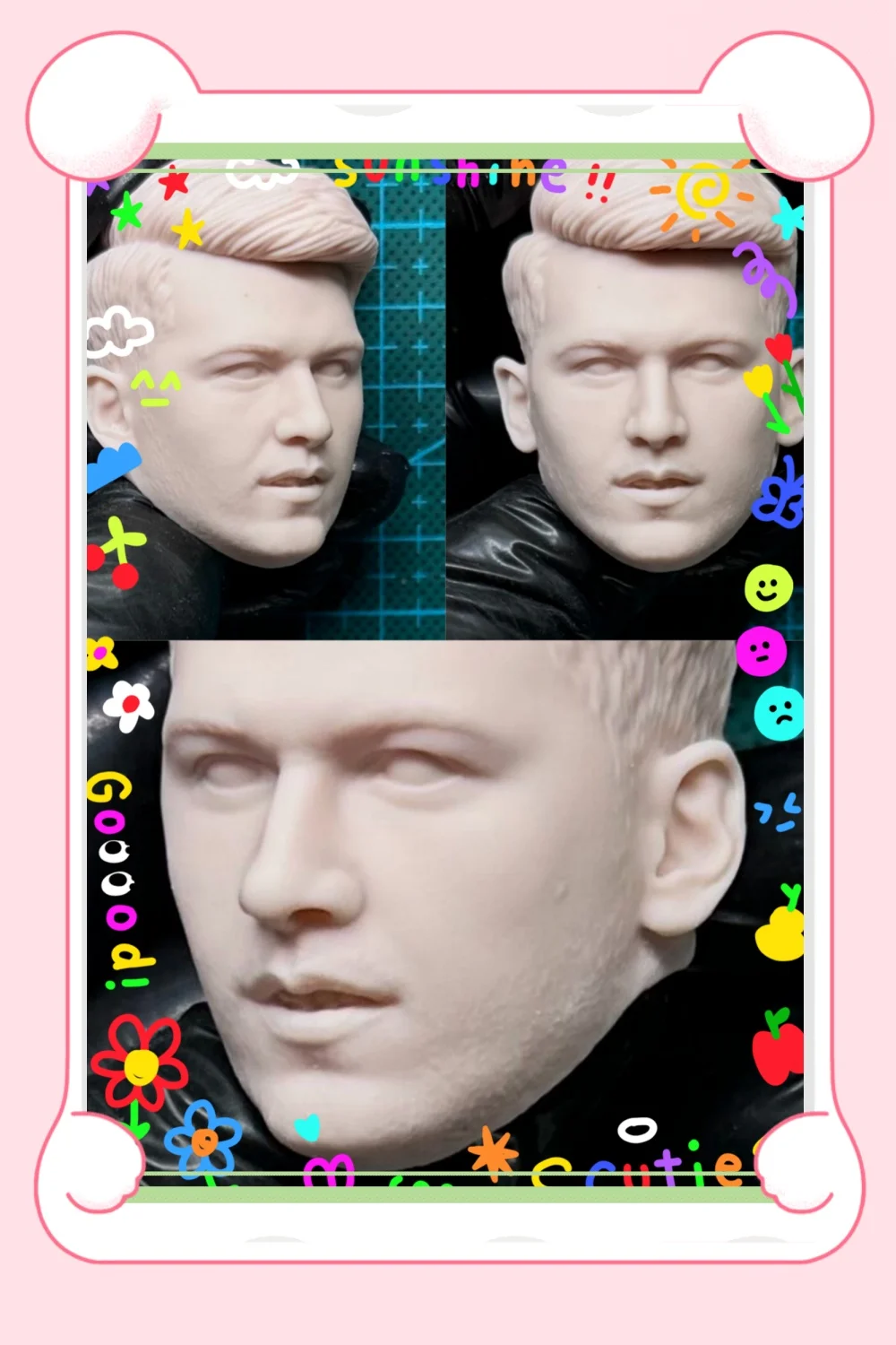 

In Stock 1/6 Scale Professional Basketball Player Wonder Boy Luka Male Unpainted Head Carving Model Fit 12inchs Action Figure