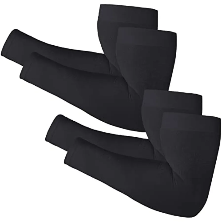 Arm Sleeves for Men Women, Size L - XL, UV Sun Protection Sleeve to Cover Tattoo, Cooling Compression Arm Cover