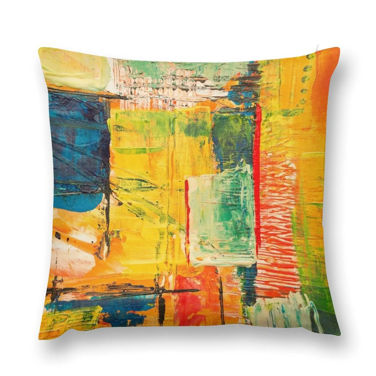 

Multicolored Abstract Modern Art Painting Throw Pillow anime girl Cushion Child Cushions Cover pillow