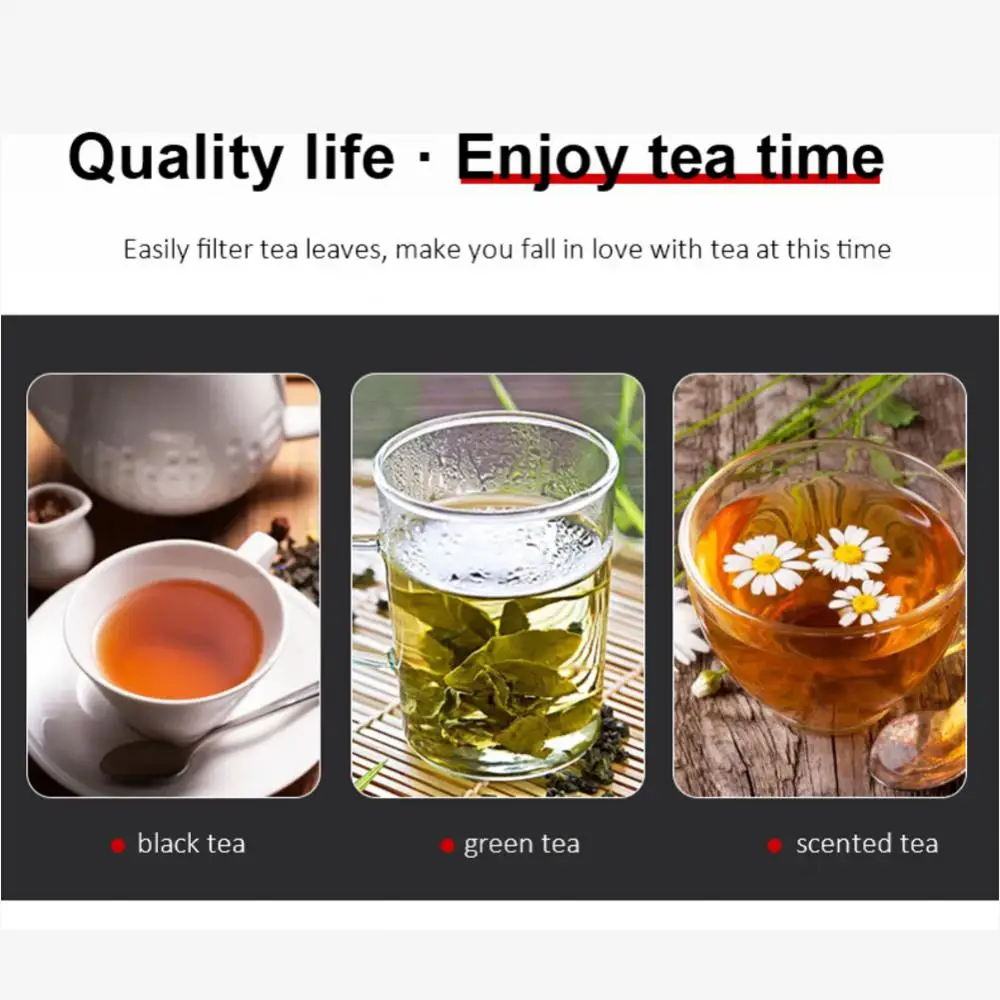 Stainless Steel Tea Infuser Strainer Sphere Mesh Tea Filter Teaware Metal Tea Bag Seive Diffuser Handle Teapot Tea Ball Strainer