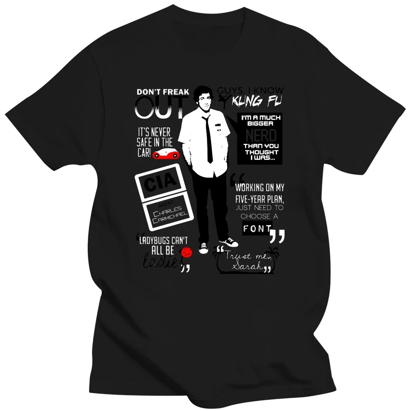 Chuck Bartowski quotes T shirt Chuck Bartowski tee nerd tv shows intersect nerdherd chuck buy more chuckbartowski