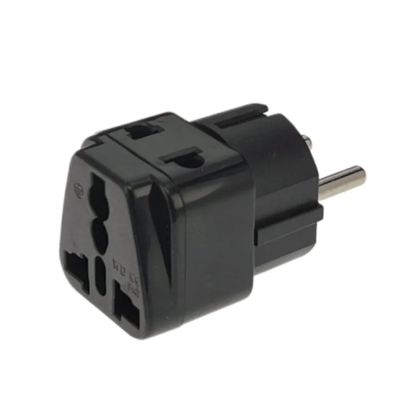 Universal Grounded European CN US AU UK to EU Travel Plug Adapter Russia Korea Germany French 16A Socket Converter 250V Type E