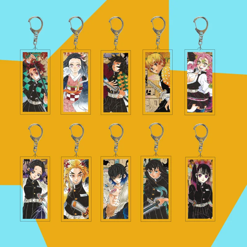 

Demon Slayer Acrylic Keychain Bag Pendant Classic Character Bag Charm Collectible Decoration Gift For Anime Fans Anime Lovers