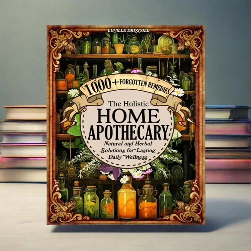 Más de 1000 recetas de boticario olvidadas Libro de remedios, bienestar diario natural y a base de hierbas, estética vintage | Ilustraciones detalladas