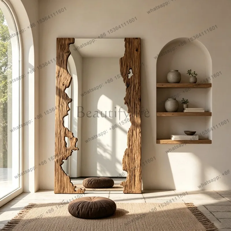 Hot Selling Products Funky Makeup Decorative Mirrors Living Room Art Aesthetic Full Body Mirror Nordic Irregular Cute Garden Spi