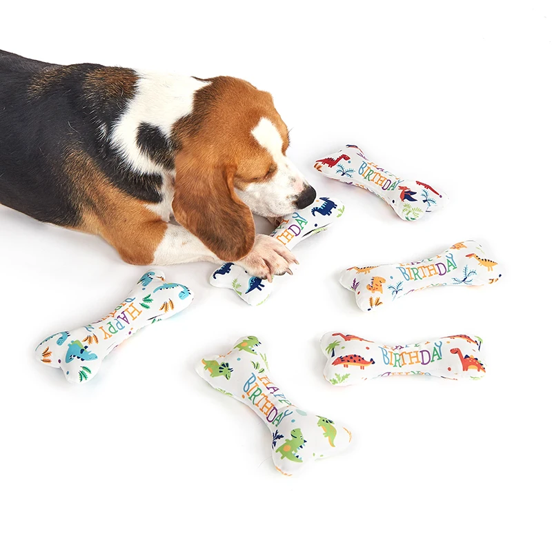 Hundes pielzeug knochen biss resistente interaktive Spielzeuge lindern Emotionen Quietschen Sound Plüsch Kauen Vokal isieren Spielzeug Geburtstags geschenk