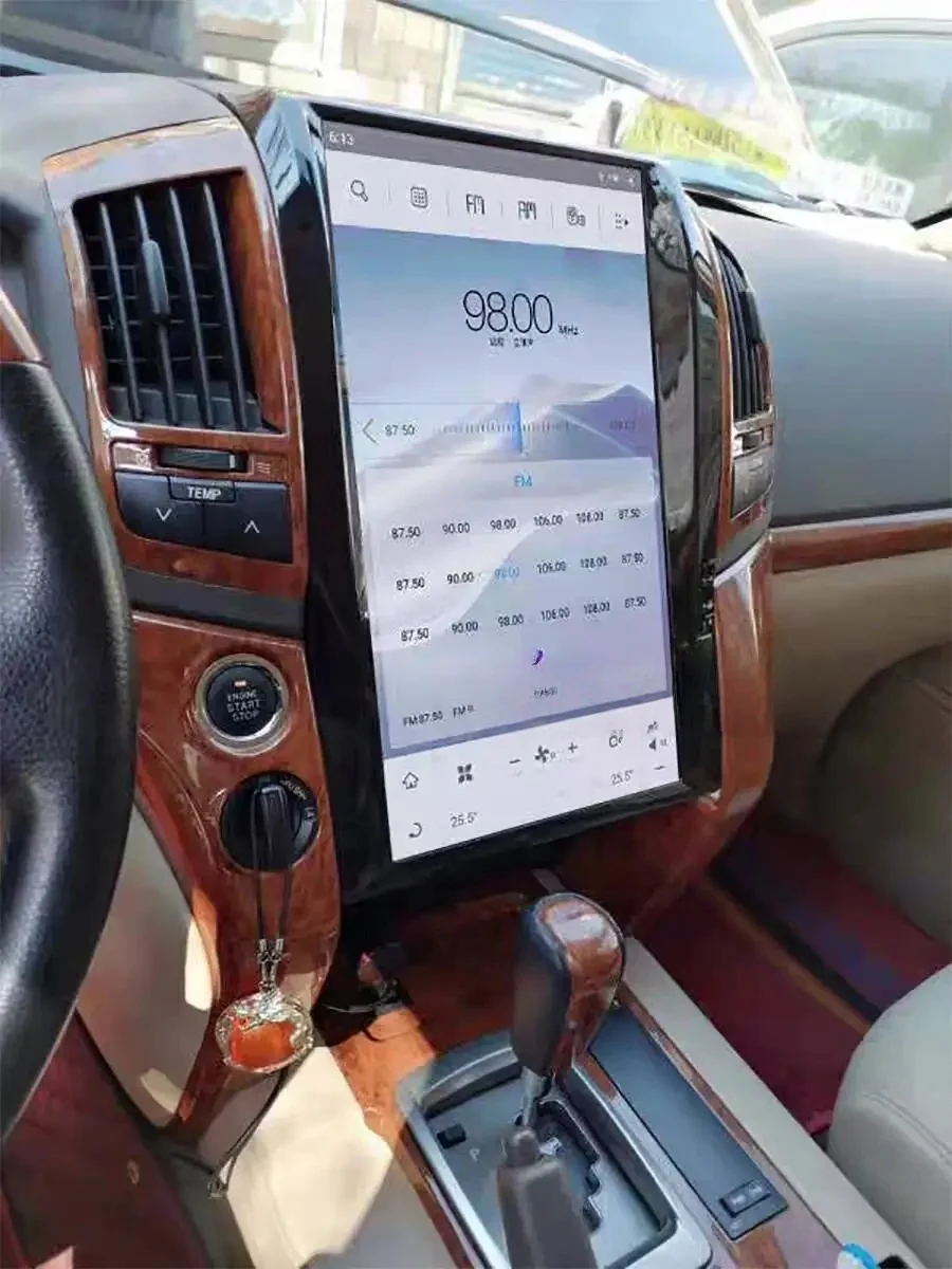 16'' Vertical Screen Android 13 Radio Stereo Receiver For Toyota Land Cruiser LC200 2008 2009-2015 Car GPS Navigation Head unit