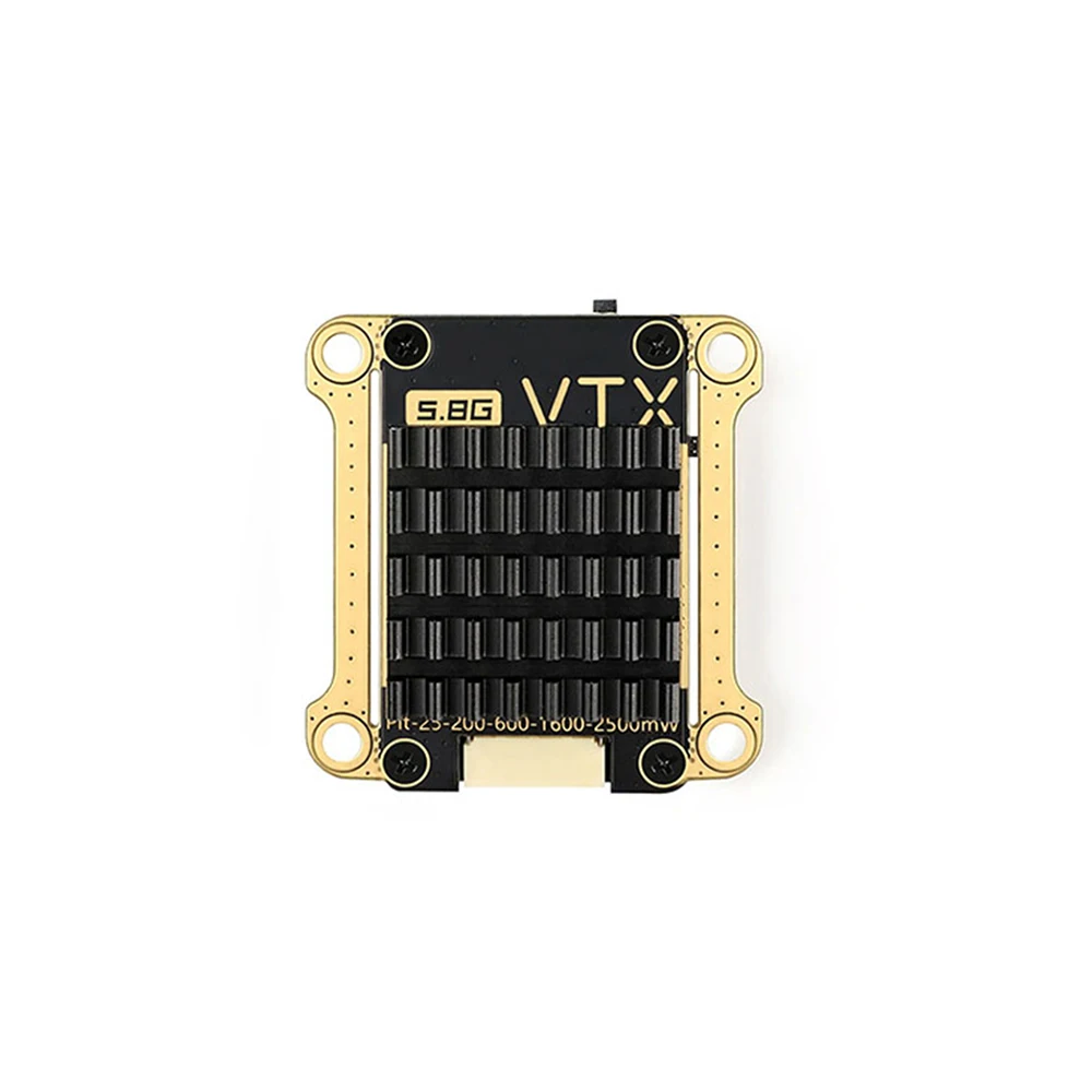 

GEPRC RAD VTX 5.8G PitMode/25mW/200mW/600mW/1600mW/2500mW 7-36V 2.5W FPV Transmitter MMCX Antenna for RC Drone Long Range