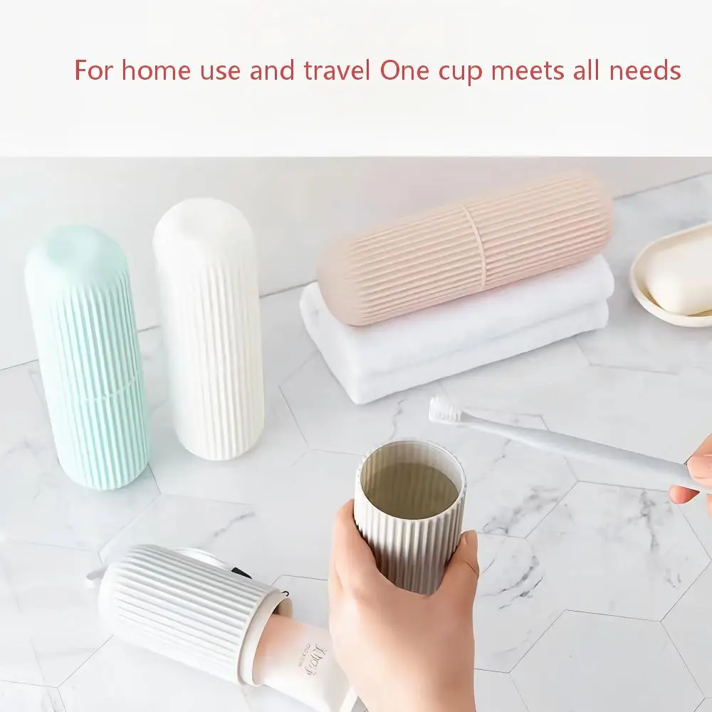 Portable Travel Toothbrush Case Large Mouthwash Cup Set Toothpaste Holder Toothbrush Storage Box for Business Trip Outdoor Daily gallery 5