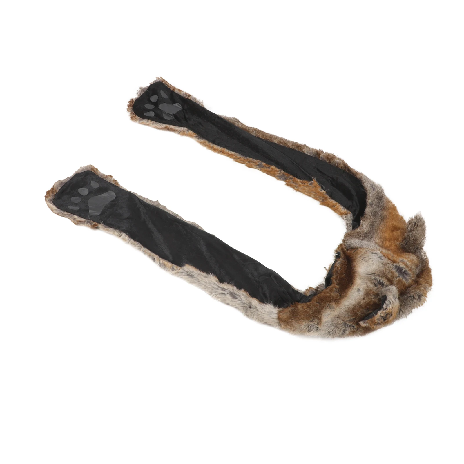 مجموعة قفازات وشاح قبعة الشتاء بتصميم حيوانات قبعة صغيرة متماسكة سميكة دافئة للبالغين في الهواء الطلق ملحقات حرارية للطقس البارد