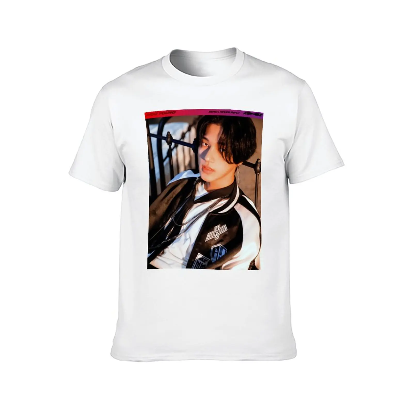 ATEEZ ZERO:FEVER WOOYOUNG T-Shirt t shirts for man graphic vintage cotton t shirt man T-Shirt