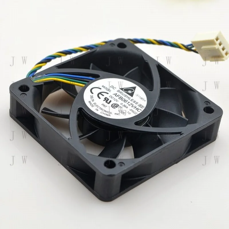 DDW  for Delta BRUSHLESS AFB0612VHC MODEL 60x60x15mm PWM Fan 4-Pin Cooling Fan