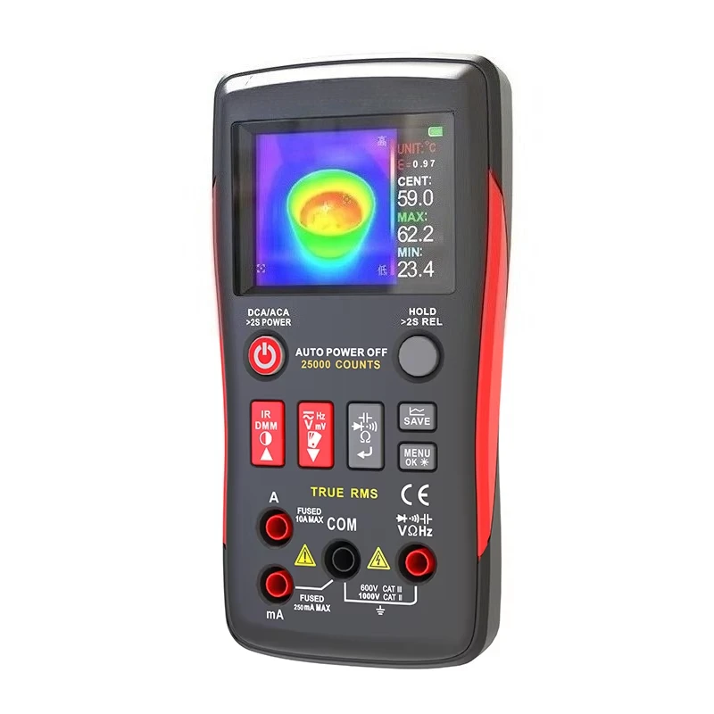 ZT-R02 Termocamera portatile Multimetro digitale 2 in 1 Risoluzione IR 240X240 96X96